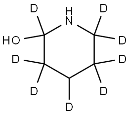 piperidin-2,3,3,4,5,5,6,6-d8-2-ol Struktur