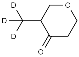 3-(methyl-d3)tetrahydro-4H-pyran-4-one Struktur