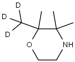 2,3,3-trimethyl-2-(methyl-d3)morpholine Struktur