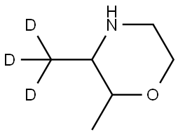 2-methyl-3-(methyl-d3)morpholine Struktur