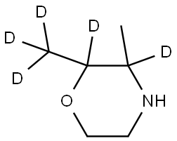 3-methyl-2-(methyl-d3)morpholine-2,3-d2 Struktur