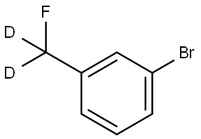 1-bromo-3-(fluoromethyl-d2)benzene Struktur