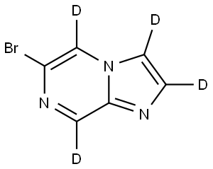 6-bromoimidazo[1,2-a]pyrazine-2,3,5,8-d4 Struktur