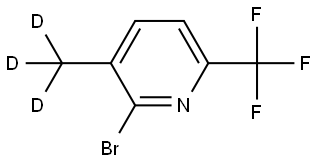 2-bromo-3-(methyl-d3)-6-(trifluoromethyl)pyridine Struktur