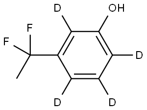 3-(1,1-difluoroethyl)phen-2,4,5,6-d4-ol Struktur