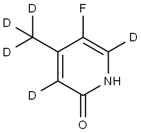 5-Fluoro-4-methylpyridin-2(1h)-one-d5 Struktur