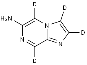 imidazo[1,2-a]pyrazin-d4-6-amine Struktur