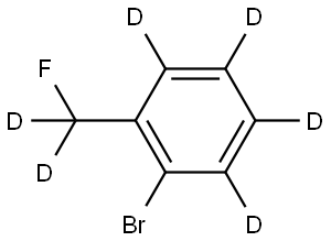 1-bromo-2-(fluoromethyl-d2)benzene-3,4,5,6-d4 Struktur