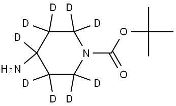 tert-butyl 4-aminopiperidine-1-carboxylate-2,2,3,3,4,5,5,6,6-d9 Struktur