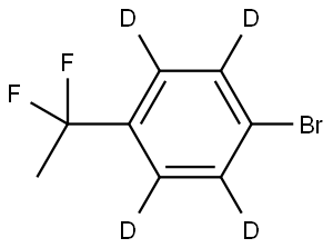 1-bromo-4-(1,1-difluoroethyl)benzene-2,3,5,6-d4 Struktur