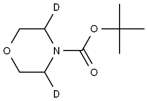 tert-butyl morpholine-4-carboxylate-3,5-d2 Struktur