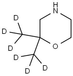 2,2-bis(methyl-d3)morpholine Struktur