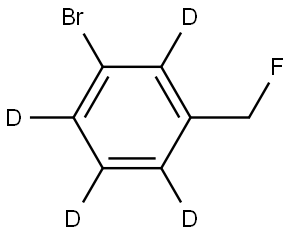 1-bromo-3-(fluoromethyl)benzene-2,4,5,6-d4 Struktur