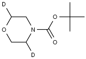 tert-butyl morpholine-4-carboxylate-2,5-d2 Struktur