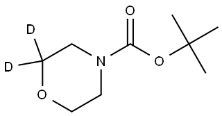 tert-butyl morpholine-4-carboxylate-2,2-d2 Struktur