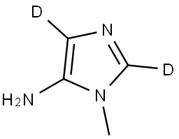 1-methyl-1H-imidazol-2,4-d2-5-amine Struktur