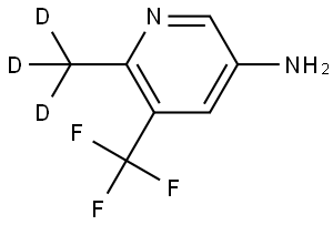 6-(methyl-d3)-5-(trifluoromethyl)pyridin-3-amine Struktur