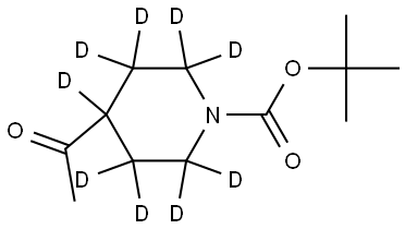 tert-butyl 4-acetylpiperidine-1-carboxylate-2,2,3,3,4,5,5,6,6-d9 Struktur