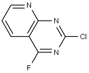 2-chloro-4-fluoropyrido[2,3-d]pyrimidine Struktur