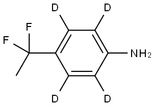 4-(1,1-difluoroethyl)benzen-2,3,5,6-d4-amine Struktur