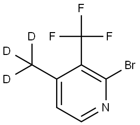 2-bromo-4-(methyl-d3)-3-(trifluoromethyl)pyridine Struktur