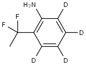 2-(1,1-difluoroethyl)benzen-3,4,5,6-d4-amine Struktur