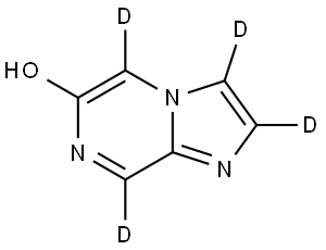 imidazo[1,2-a]pyrazin-d4-6-ol Struktur