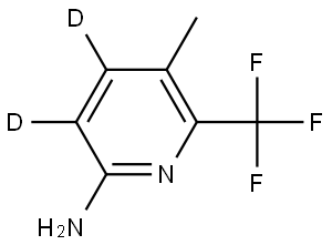 5-methyl-6-(trifluoromethyl)pyridin-3,4-d2-2-amine Struktur