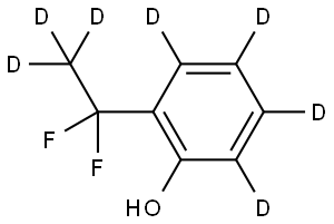 2-(1,1-difluoroethyl-2,2,2-d3)phen-3,4,5,6-d4-ol Struktur