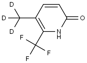 5-(methyl-d3)-6-(trifluoromethyl)pyridin-2-ol Struktur