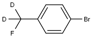 1-bromo-4-(fluoromethyl-d2)benzene Struktur