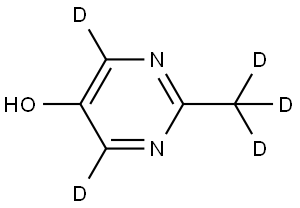 2-(methyl-d3)pyrimidin-4,6-d2-5-ol Struktur