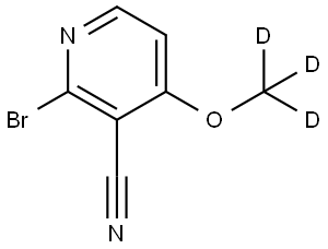 2-bromo-4-(methoxy-d3)nicotinonitrile Struktur