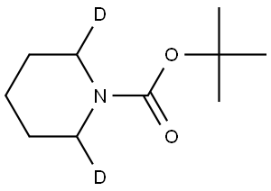 tert-butyl piperidine-1-carboxylate-2,6-d2 Struktur