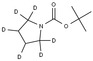 tert-butyl pyrrolidine-1-carboxylate-2,2,3,4,5,5-d6 Struktur