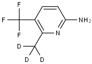 6-(methyl-d3)-5-(trifluoromethyl)pyridin-2-amine Struktur