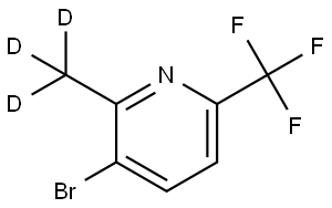 3-bromo-2-(methyl-d3)-6-(trifluoromethyl)pyridine Struktur