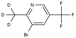 3-bromo-2-(methyl-d3)-5-(trifluoromethyl)pyridine Struktur