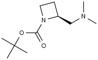 tert-butyl (2S)-2-[(dimethylamino)methyl]azetidine-1-carboxylate Struktur