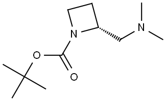 tert-butyl (2R)-2-[(dimethylamino)methyl]azetidine-1-carboxylate Struktur