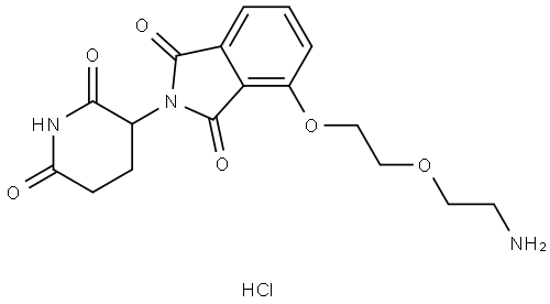 Thalidomide-PEG2-NH2 hydrochloride Struktur