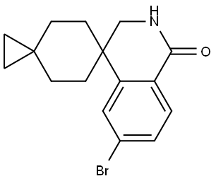 6''-bromo-2'',3''-dihydro-1''H-dispiro[cyclopropane-1,1'-cyclohexane-4',4''-isoquinolin]-1''-one Struktur