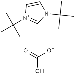 1H-Imidazolium, 1,3-bis(1,1-dimethylethyl)-, carbonate (1:1) Struktur