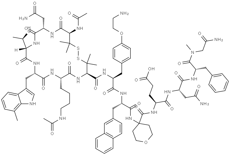 IL-23R inhibitor peptide-1 Struktur