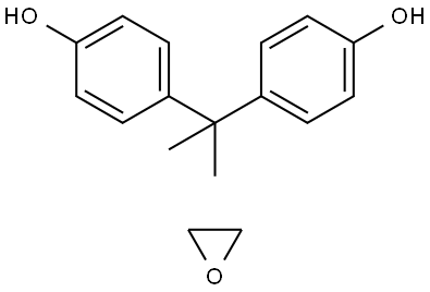 Phenol, 4,4-(1-methylethylidene)bis-, polymer with oxirane Struktur