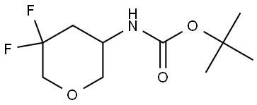 tert-butyl N-(5,5-difluorooxan-3-yl)carbamate Struktur