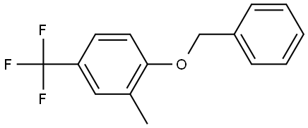 1-(benzyloxy)-2-methyl-4-(trifluoromethyl)benzene Struktur