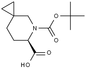 (R)-5-(tert-Butoxycarbonyl)-5-azaspiro[2.5]octane-6-carboxylic acid Struktur