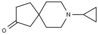 8-Azaspiro[4.5]decan-2-one, 8-cyclopropyl- Struktur