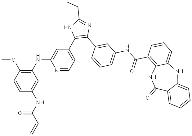 EGFR kinase inhibitor 4 Struktur